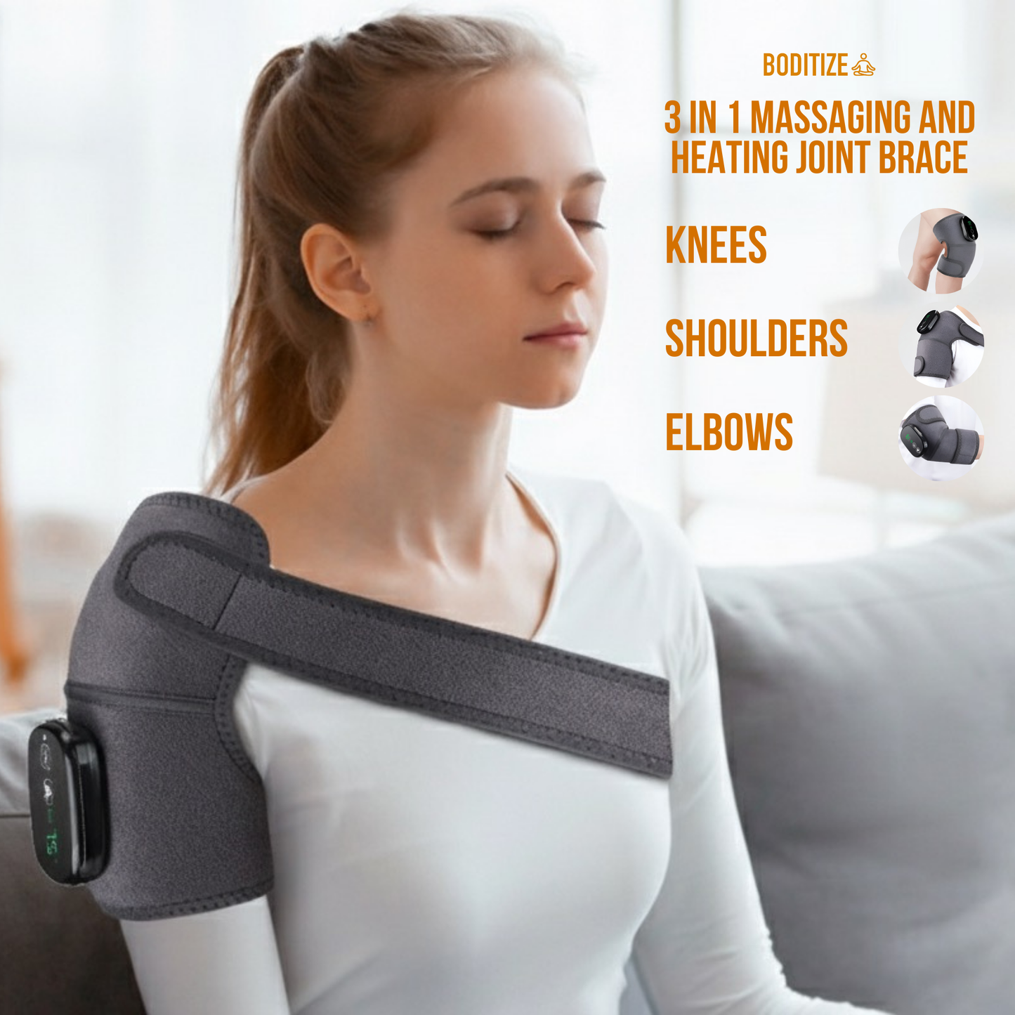 Boditize™ Heat + Massaging 3-in-1 Brace