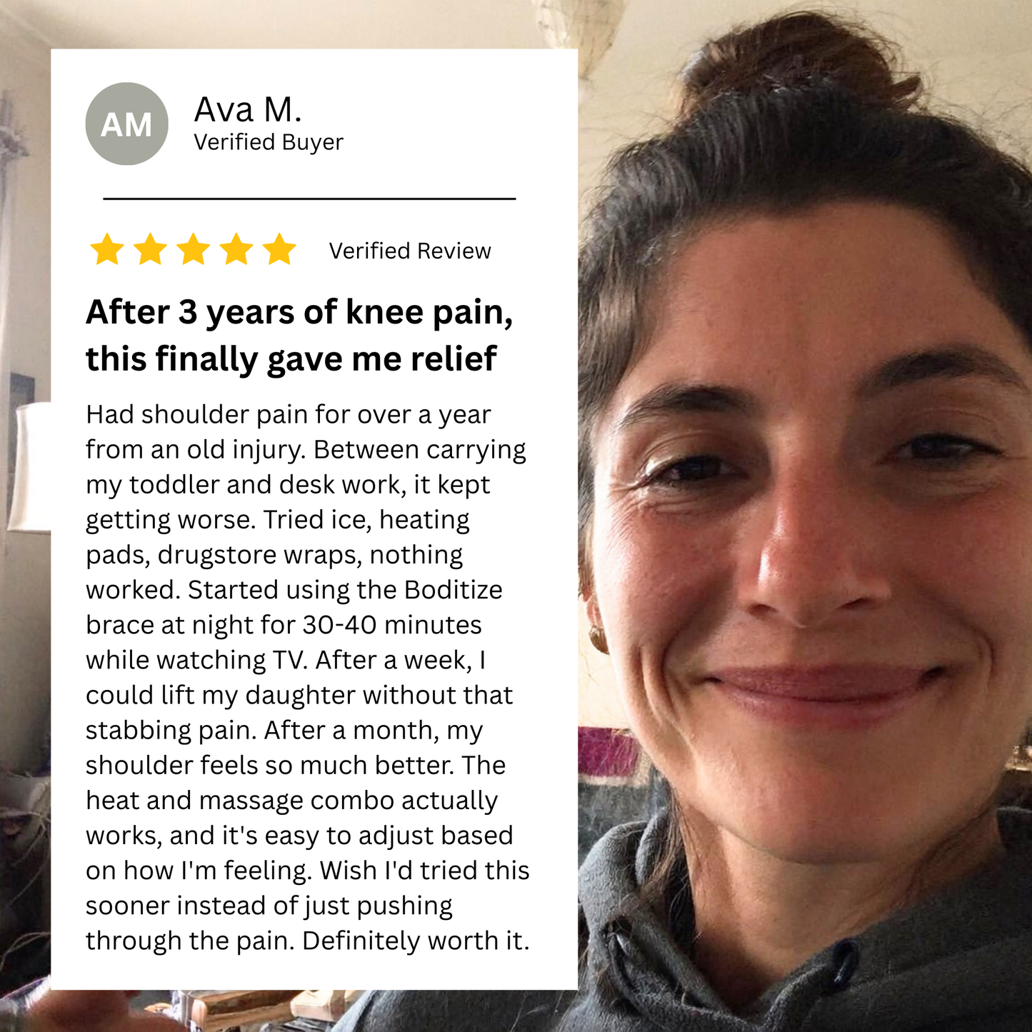 Boditize™ Heat + Massaging 3-in-1 Brace